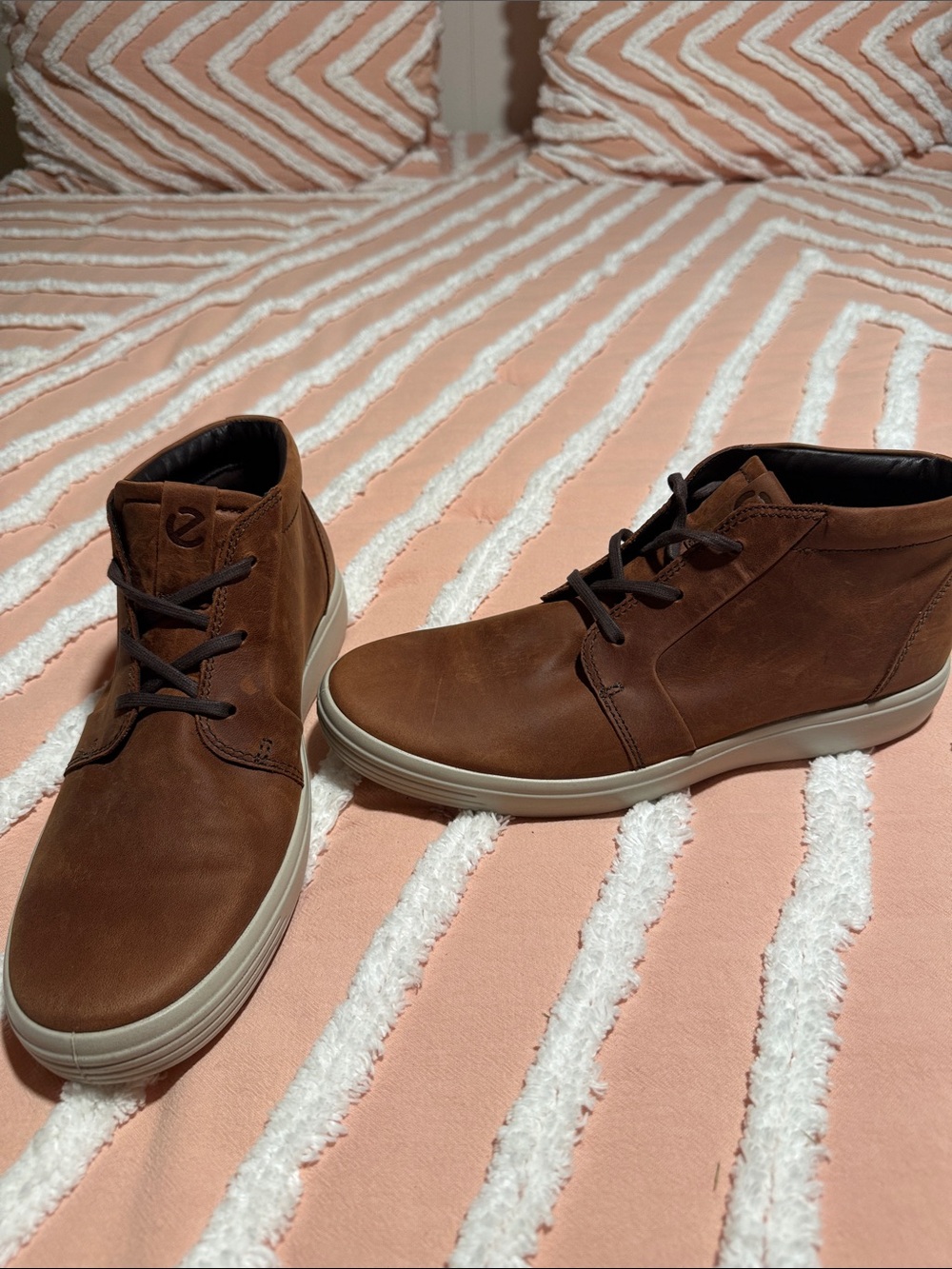 Ecco Men's Brown Leather Boots